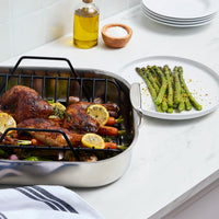 All-Clad - 16" x 13" Large Roaster with Rack - E752C264