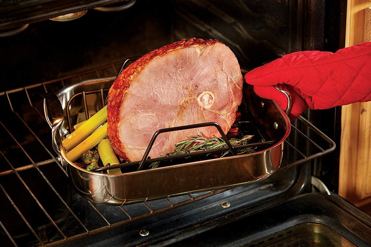 All-Clad - 16" x 13" Large Roaster with Rack - E752C264