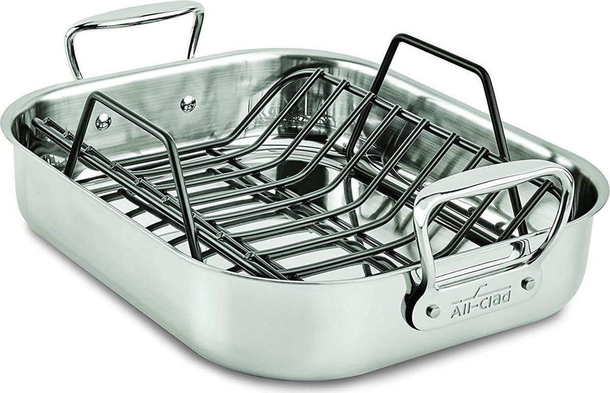 All-Clad - 16" x 13" Large Roaster with Rack - E752C264
