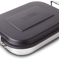 All-Clad - 16.5" x 12.75" x 2.25" Stainless Steel Lasagna Pan with Lid - E9019964