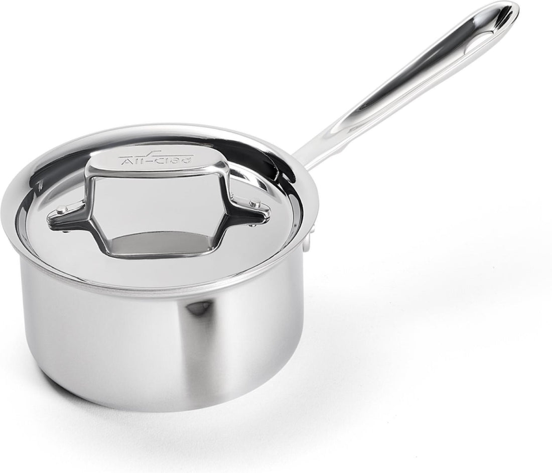 All-Clad - 1.5 QT D5 Polished 5-ply Bonded Saucepan with Lid - SD552015