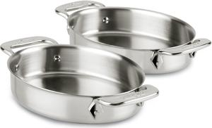 All-Clad - 2 PC Stainless Mini Oval Bakers - 59900