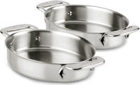 All-Clad - 2 PC Stainless Mini Oval Bakers - 59900