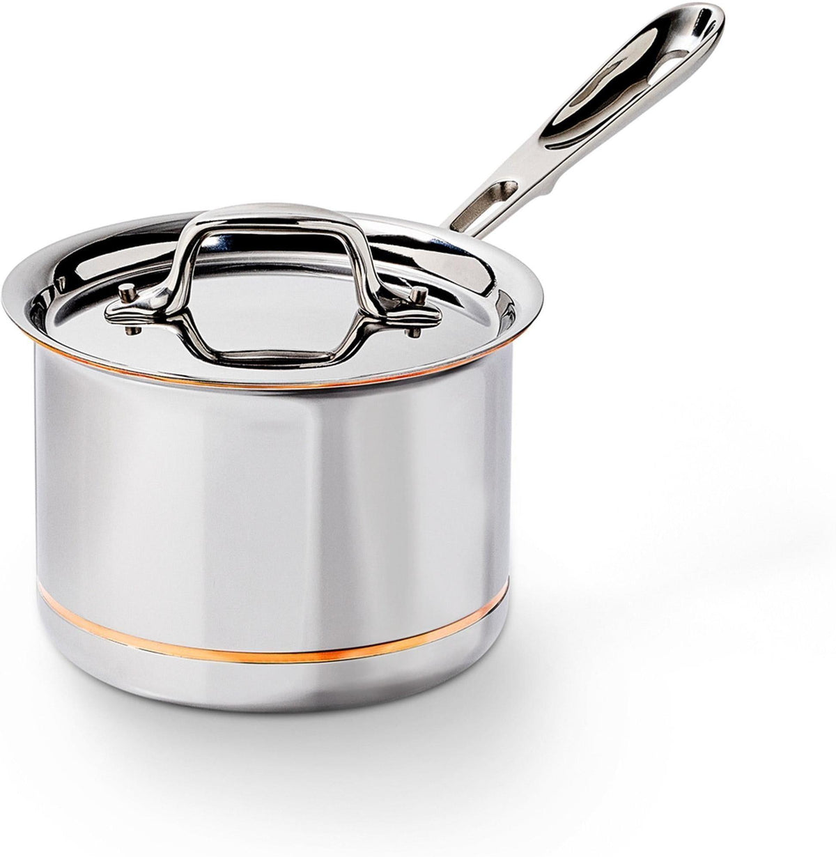 All-Clad - 2 QT Copper Core 5-Ply Bonded Saucepan - 6202SS