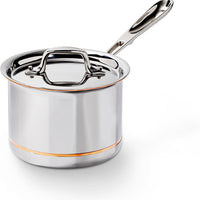 All-Clad - 2 QT Copper Core 5-Ply Bonded Saucepan - 6202SS