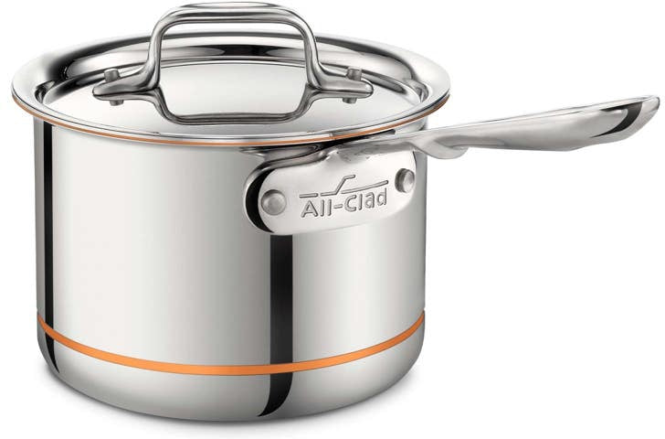 All-Clad - 2 QT Copper Core Saucepan - 6202SS