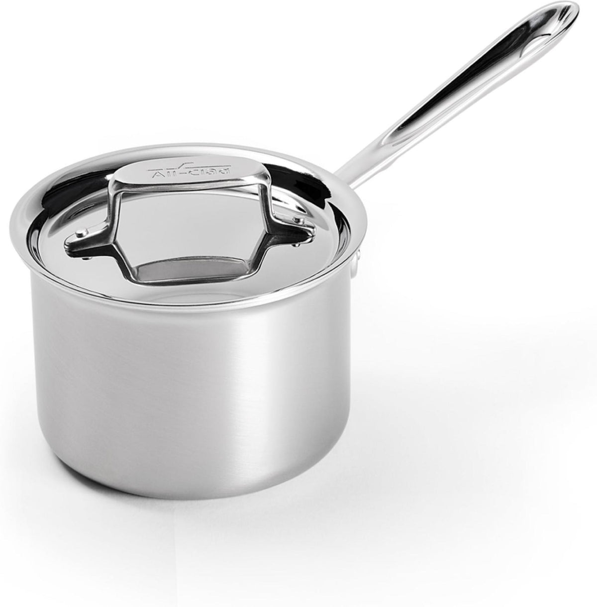 All-Clad - 2 QT D5 Brushed 5-ply Bonded Saucepan with Lid - BD55202