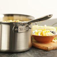 All-Clad - 2 QT D5 Brushed Saucepan With Lid - BD55202