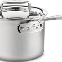 All-Clad - 2 QT D5 Brushed Saucepan With Lid - BD55202