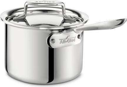All-Clad - 2 QT D5 Polished Saucepan with Lid - SD55202