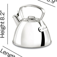 All-Clad - 2 QT Stainless Steel Tea Kettle - E8619964