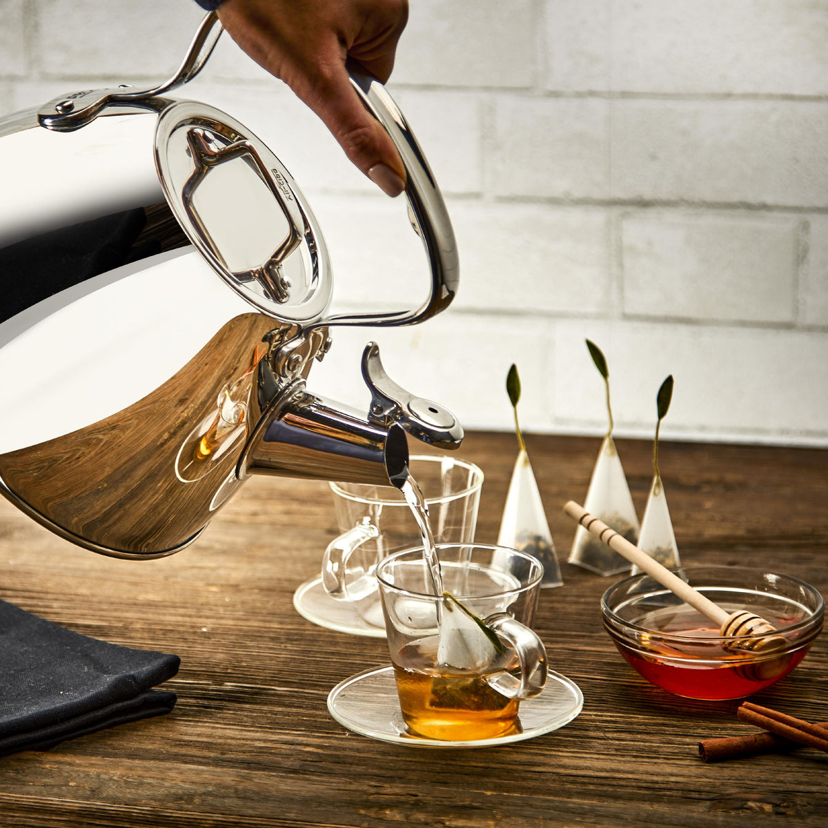 All-Clad - 2 QT Stainless Steel Tea Kettle - E8619964