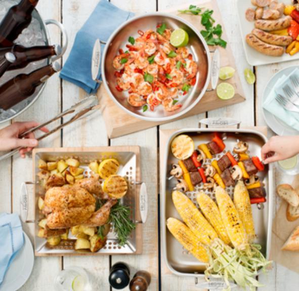 All-Clad - 3 PC Outdoor Cookware Set - J137S364