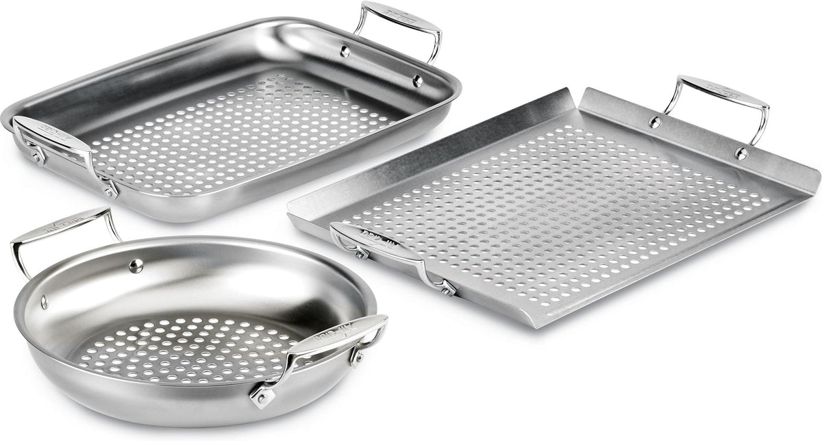 All-Clad - 3 PC Outdoor Cookware Set - J137S364