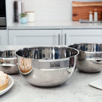 All-Clad - 3 PC Stainless Steel Mixing Bowl Set - MBSET