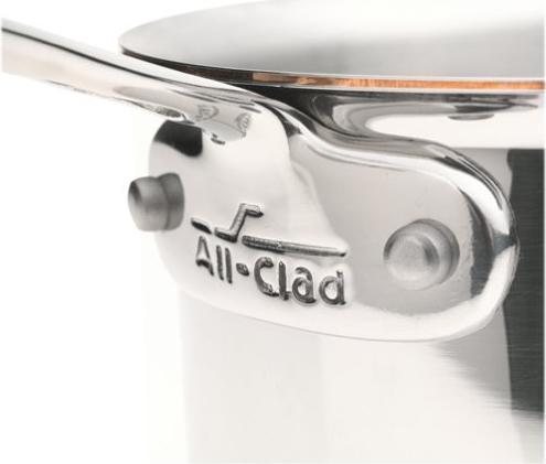 All-Clad - 3 QT Copper Core 5-Ply Bonded Saucepan with Loop & Lid - 6203SS