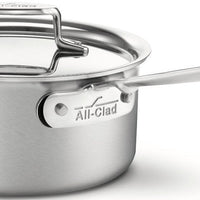 All-Clad - 3 QT D5 Brushed Saucepan With Loop Handle & Lid - BD55203