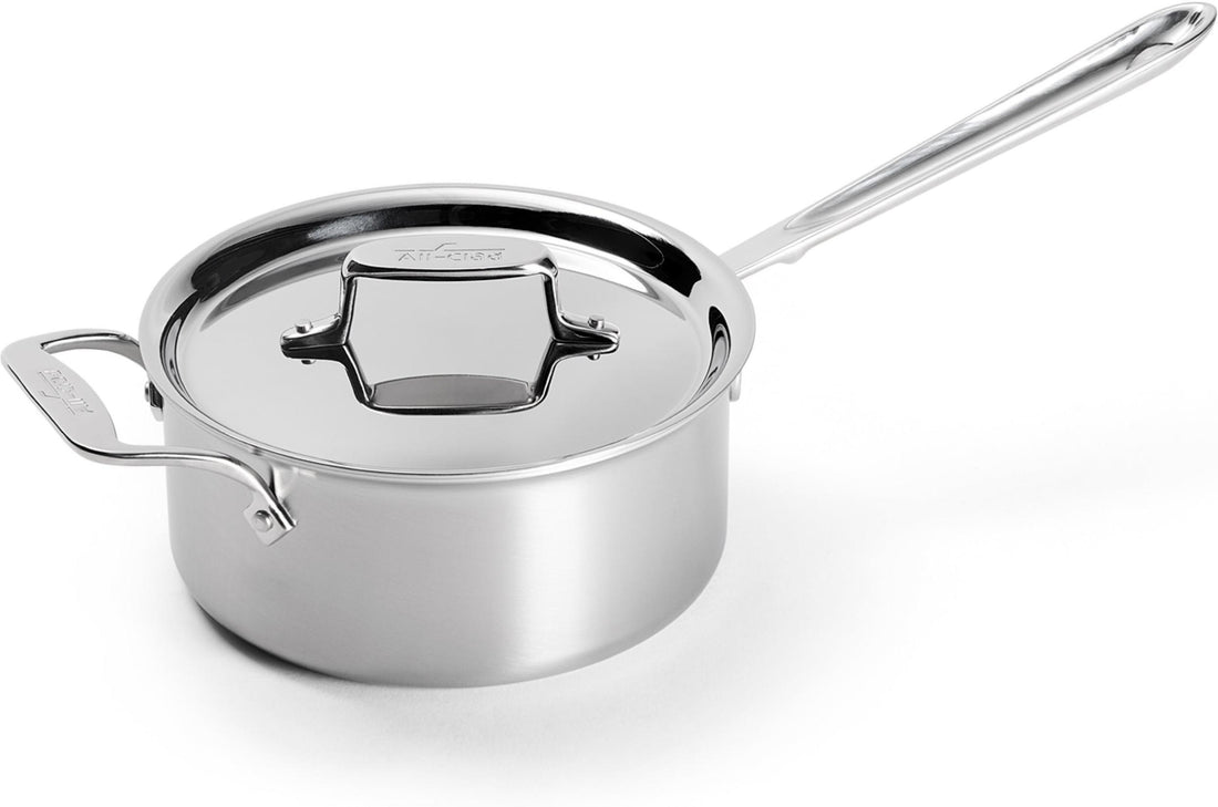 All-Clad - 3 QT D5 Brushed Saucepan With Loop Handle & Lid - BD55203