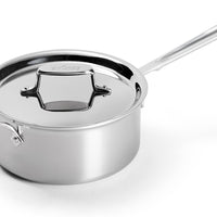All-Clad - 3 QT D5 Brushed Saucepan With Loop Handle & Lid - BD55203