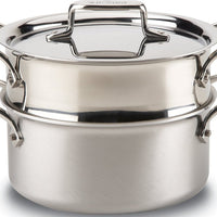 All-Clad - 3 QT D5 Polished Casserole With Lid & Steamer - SD55303 W/ST(2)