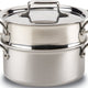 All-Clad - 3 QT D5 Polished Casserole With Lid & Steamer - SD55303 W/ST(2)