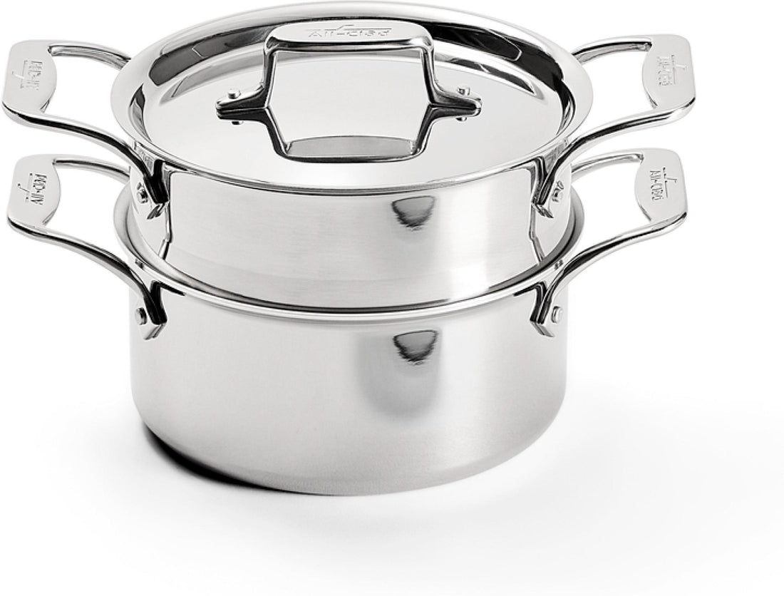 All-Clad - 3 QT D5 Polished Casserole With Lid & Steamer - SD55303 W/ST(2)