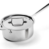 All-Clad - 3 QT D5 Polished Saucepan With Lid - SD55203