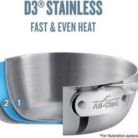 All-Clad - 3 QT G5 Graphite Core Saute With Lid - GR403