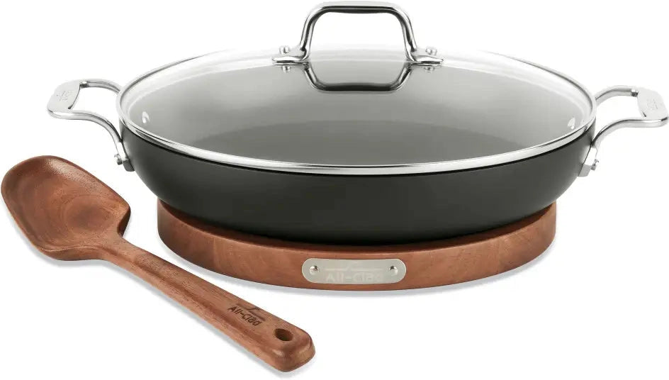 All-Clad - 3 QT HA1 Non-Stick Universal Pan With Lid, Trivet and Serving Spoon - E100S265 - DISCONTINUED