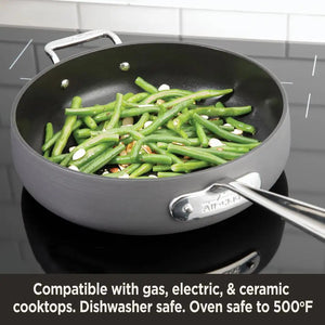 All-Clad - 3 QT HA1 Universal Pan With Lid, Trivet and Serving Spoon - E100S265