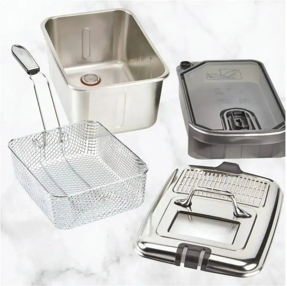 All-Clad - 3.5 L EZ Clean Pro Stainless Steel Deep Fryer - EJ814
