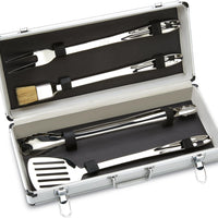All-Clad - 4 PC Stainless Steel BBQ Tool Set with Case - T147