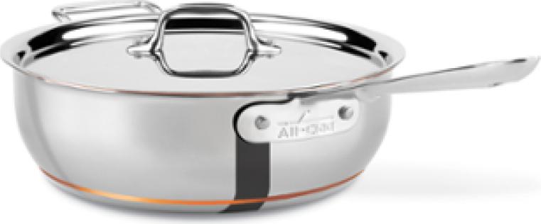 All-Clad - 4 QT Copper Core Essential Pan with Lid - 61211SS