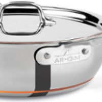 All-Clad - 4 QT Copper Core Essential Pan with Lid - 61211SS