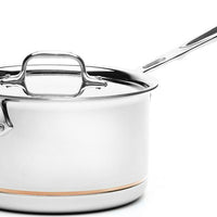 All-Clad - 4 QT Copper Core Saucepan - 6204SS