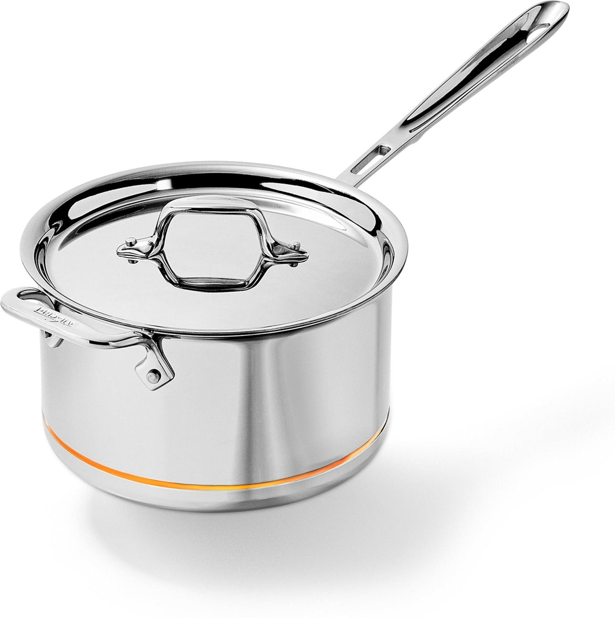 All-Clad - 4 QT Copper Core Saucepan - 6204SS