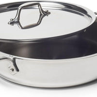 All-Clad - 4 QT D3 Stainless Steel Anniversary Casserole with Lid - 44043 SLT