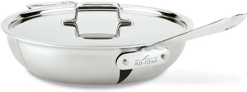 All-Clad - 4 QT D5 Brushed Stainless Steel Weeknight Pan with Lid - BD5540464
