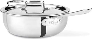 All-Clad - 4 QT D5 Polished Essential Pan with Lid - SD551211