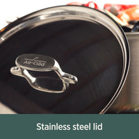 All-Clad - 4 QT D5 Stainless Brushed Weeknight Pan with Lid - BD5540465