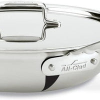 All-Clad - 4 QT D5 Stainless Brushed Weeknight Pan with Lid - BD5540465