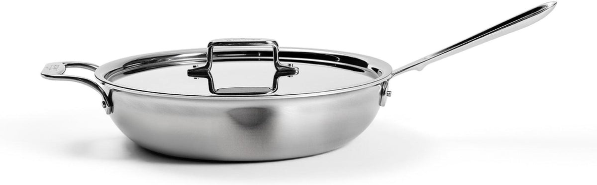 All-Clad - 4 QT D5 Stainless Brushed Weeknight Pan with Lid - BD5540465
