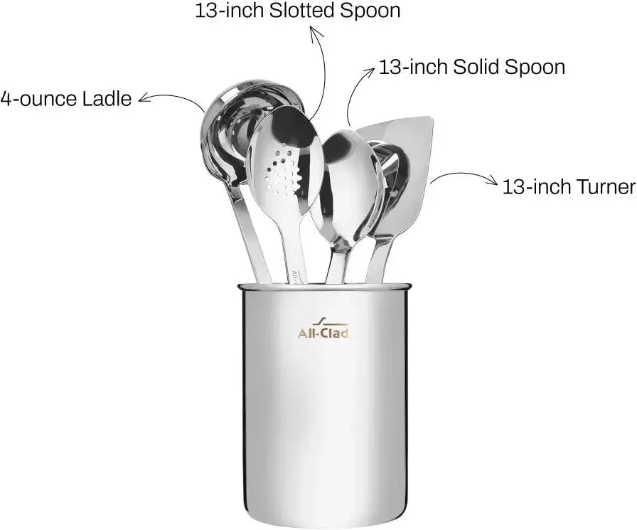 All-Clad - 5 PC Professional Stainless Steel Kitchen Tool Set - K039S564