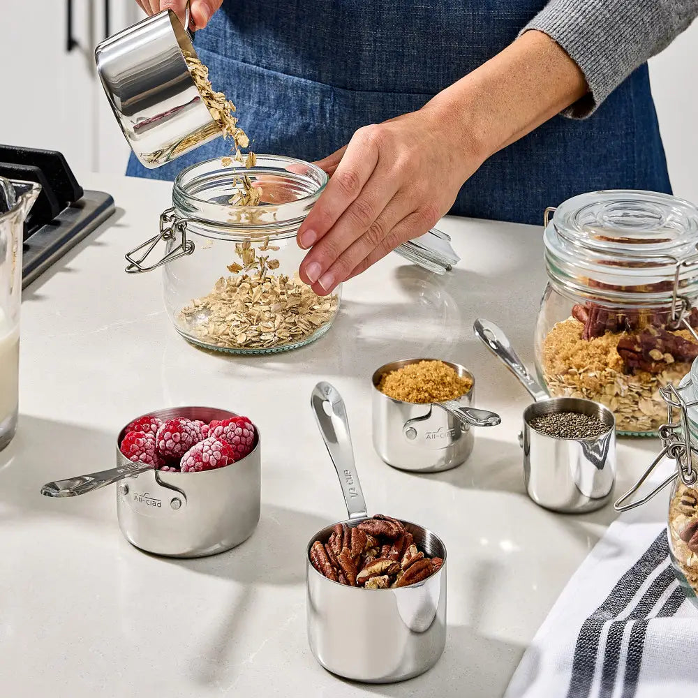 All-Clad - 5 PC Stainless Steel Measuring Cup Set - K429S564