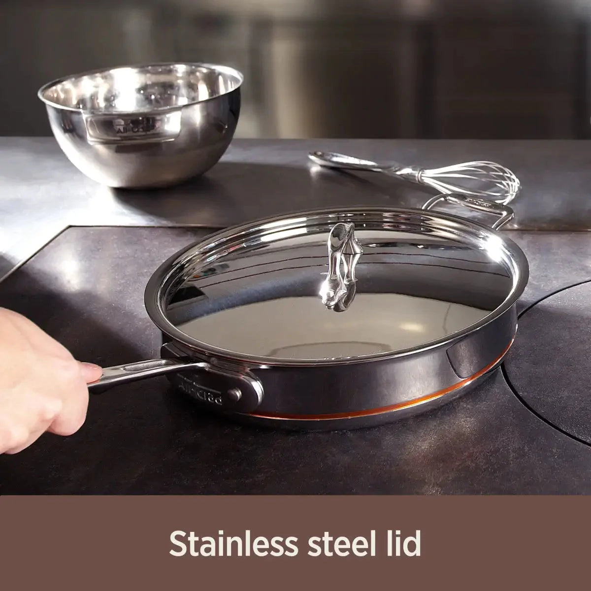 All-Clad - 5 QT Copper Core Saute pan - 6405SS
