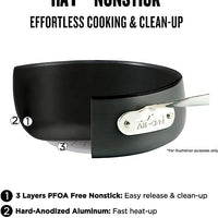 All-Clad - 6 QT HA1 Non-Stick Dutch Oven With Lid, Trivet and Serving Spoon - E100S274