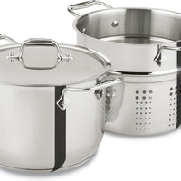 All-Clad - 6 QT Pasta Pot - E414S664