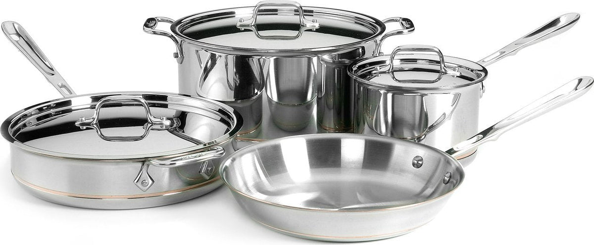All-Clad - 7 PC Copper Core Signature Cookware Set - 6000-7-SS