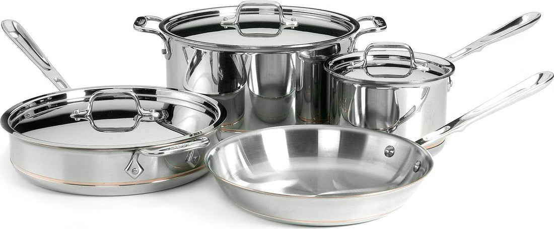 All-Clad - 7 PC Copper Core Signature Cookware Set - 60007SS