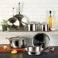 All-Clad - 7 PC D5 Stainless Steel Cookware Set - SD501007W